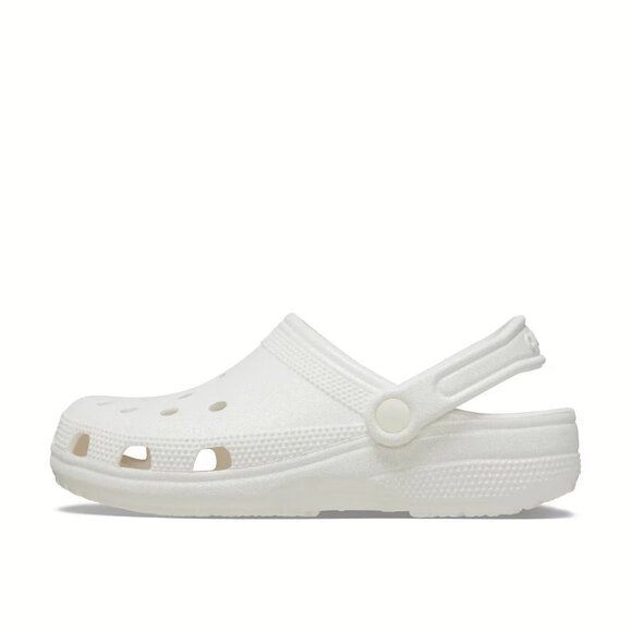 NEW Crocs - Women's Size 10, Classic Glitter Clog - White - Picture 3 of 7